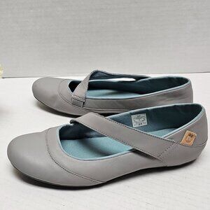Merrell Womens Gray Paloma Mary Jane Style Adjust Strap Flat Shoes Light 8.5 39